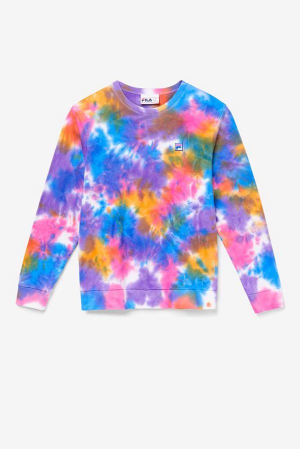 Moletons Fila Mulher Multicoloridas - Fila Jamie Tie Dye Crewneck Portugal Lojas,KCYH-81253